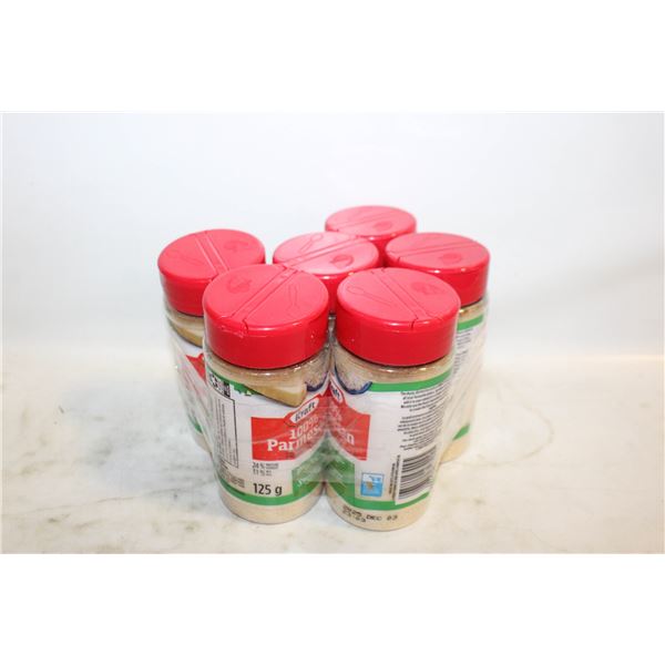 (6) KRAFT PARMESAN CHEESE (BB DEC 2025)