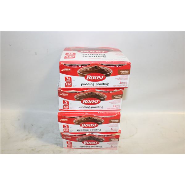 (4) NESTLE BOOST PUDDING X4 (BB FEB 2026)