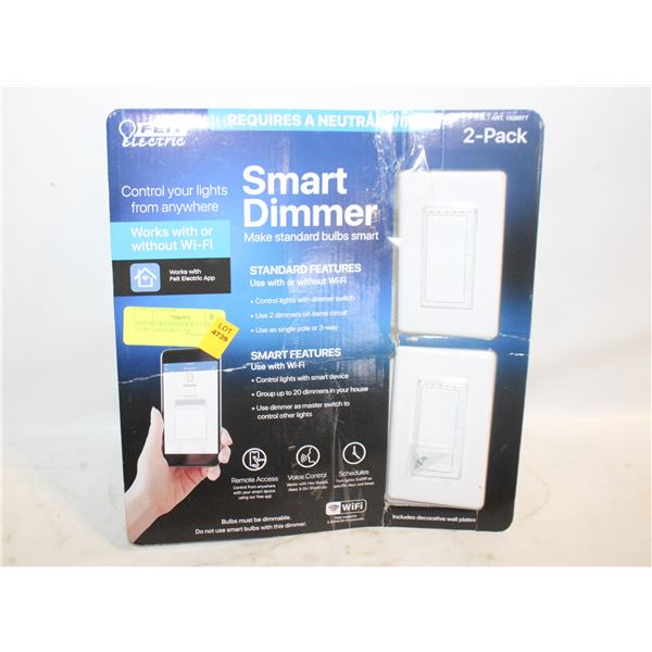 FEIT SMART DIMMER WIFI SMART LIGHT SWITCHES 2 PK