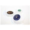 Image 1 : LOT OF 3 GENUINE GEMSTONES