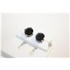 Image 1 : NEW SILVER PLATED EARRINGS WITH BLACK STONES