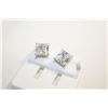 Image 1 : NEW SILVER PLATED SQUARE CUT STUD EARRINGS
