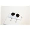 Image 1 : NEW SILVER PLATED EARRINGS WITH BLACK STONES