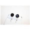 Image 1 : NEW SILVER PLATED EARRINGS WITH BLACK STONES