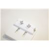 Image 1 : NEW SILVER PLATED SQUARE STUD EARRINGS