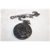 Image 1 : ESTATE POCKET WATCH WITH CHAIN IN VELVET POUCH