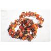 Image 1 : ANTIQUE POLISH AMBER CHUNKY NECKLACE-ESTATE