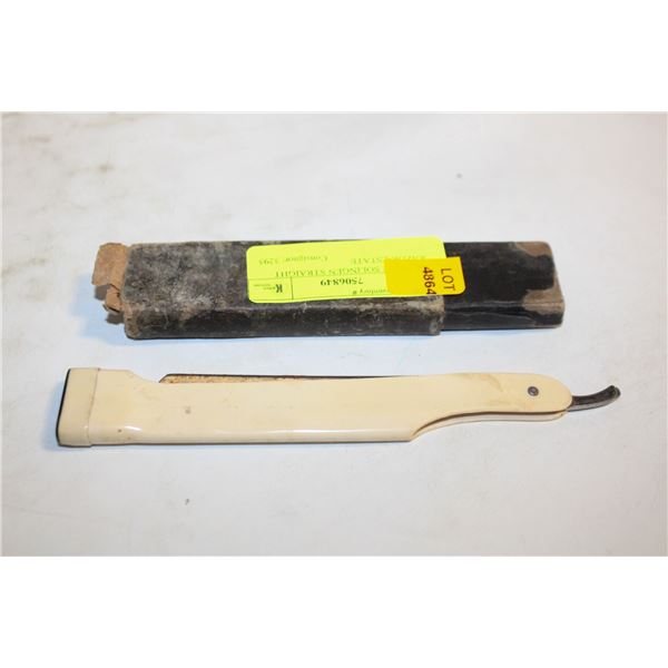 ANTIQUE SOLINGEN STRAIGHT RAZOR-ESTATE