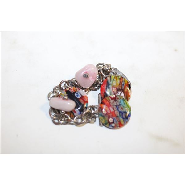 ESTATE TIFFANY & CO BLOWN GLASS ITALY BRACELET IN
