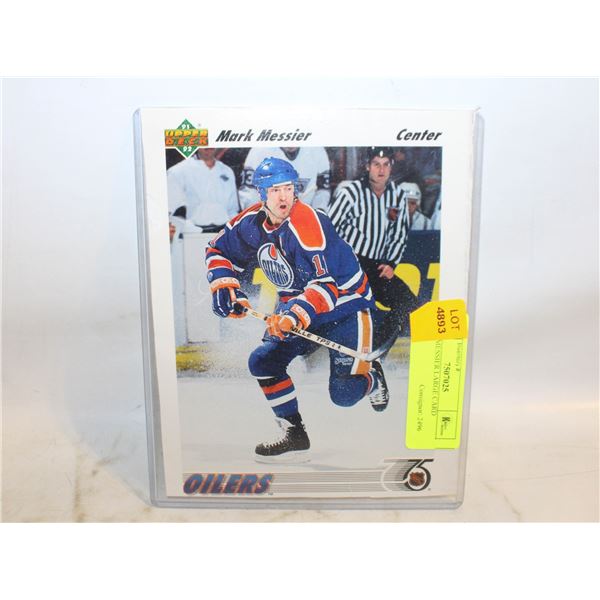 MARK MESSIER LARGE CARD OILERS
