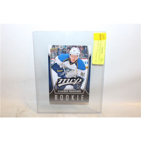ROOKIE VLADIMIR TARASENKO BLUES LARGE CARD