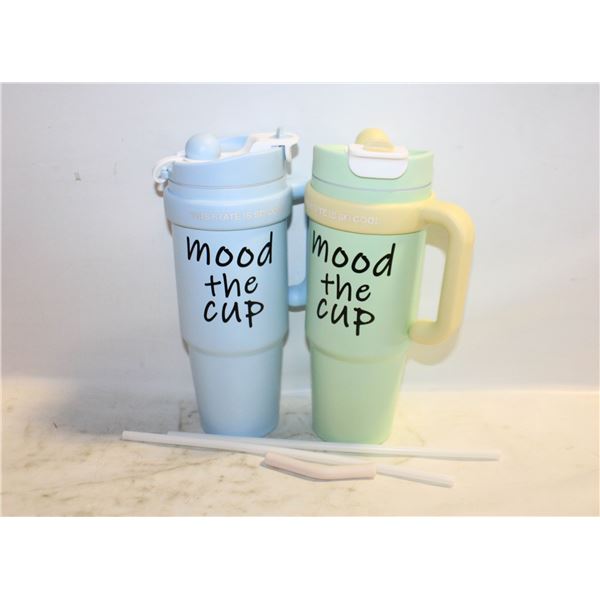 TWO NEW "THE MOOD IS GOOD" DRINK CONTAINERS