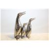 Image 1 : 3 HANDCRAFTED METAL PENGUINS,