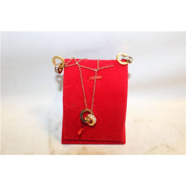 NEW REPLICA BULGARI NECKLACE AND EARINGD