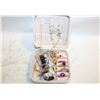 Image 1 : TRAVELING JEWELRY BOX FULL OF JEWELRY