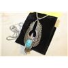 Image 1 : NEW ANCIENT STEEL THUNDERBIRD WING PENDANT