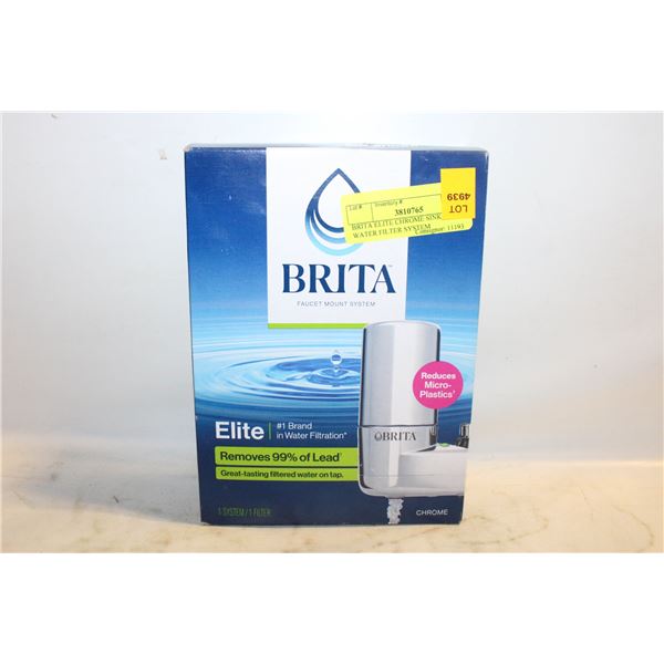 BRITA ELITE CHROME SINK STYLE WATER FILTER SYSTEM
