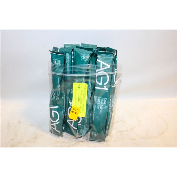 AG1 DAILY FOUNDATIONAL NUTRITION, 15 SEALED PACKS