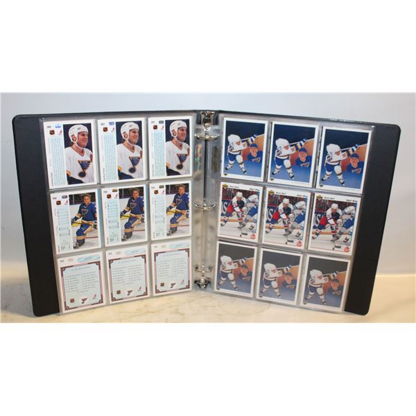 BINDER ALL BRETT HULL 199-1993 APPROX 153 CARDS