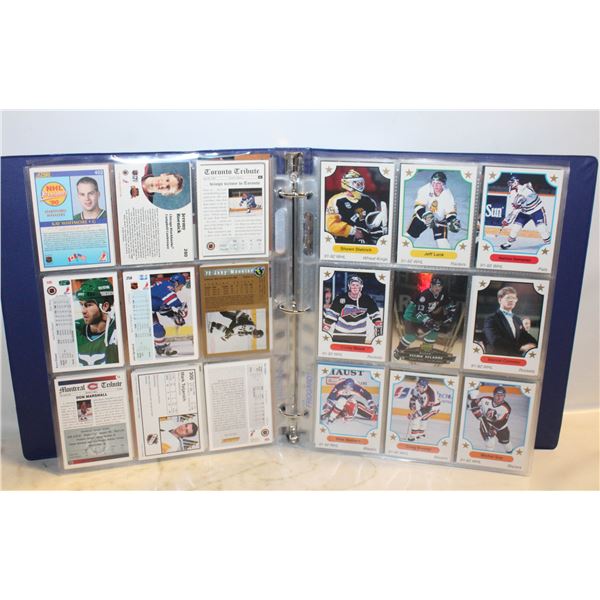 BINDER ALL NHL HOCKEY APPROX 195 CARDS