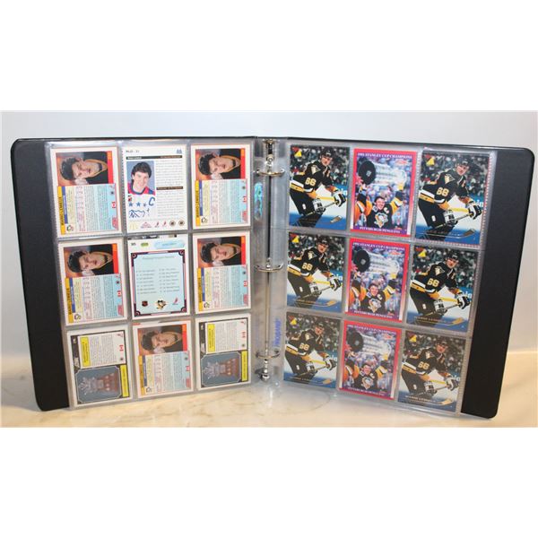 BINDER ALL MARIO LEMIEUX APPROX 142 CARDS