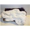 Image 1 : PURPLE OSTRICH FEATHER SHAWL/VEST & RABBIT