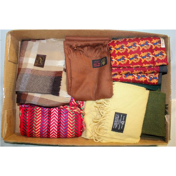 7 SCARFS -100% WOOL / 100% SILK /