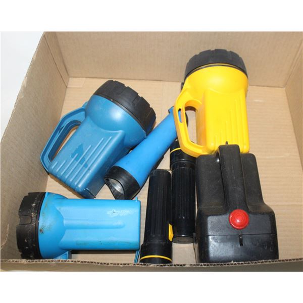 LOT OF VARIOUS FLASHLIGHTS