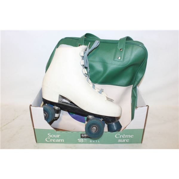 VINTAGE ROLLER SKATES & BAG