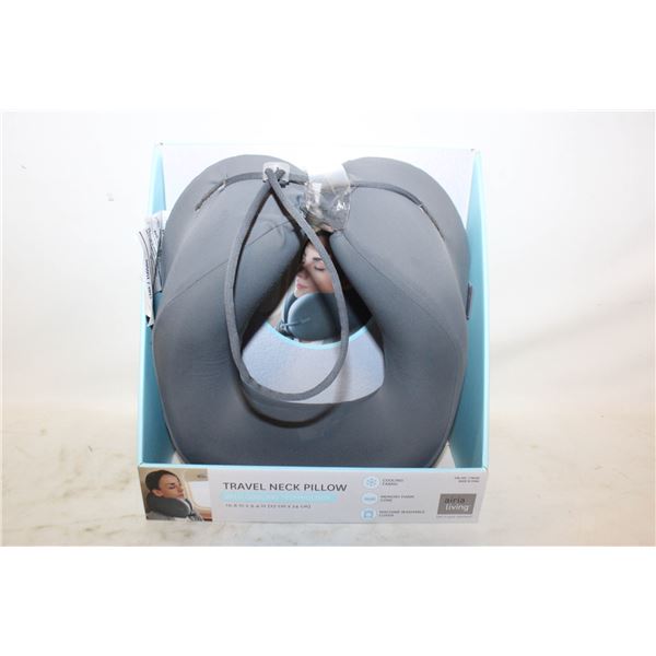 NEW TRAVEL NECK PILLOW W/ COOLING TECHNOLOGY