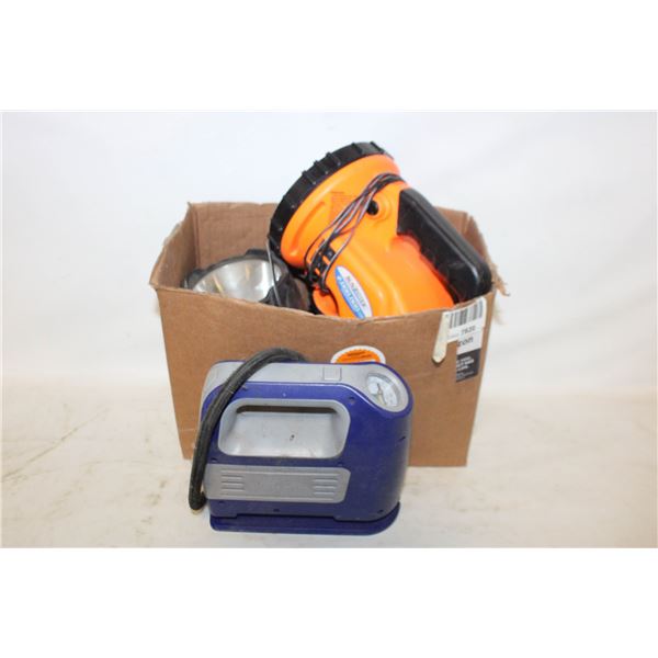 BOX W/AUTOMOTIVE COMPRESSORS LIGHTS
