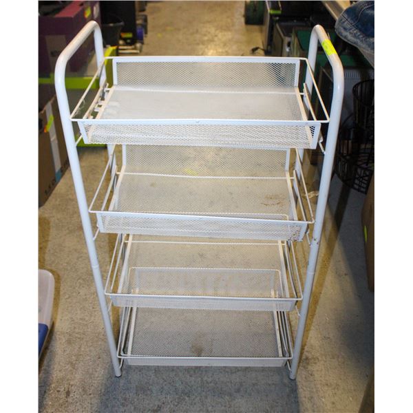 4 TIER METAL SHELVING UNIT