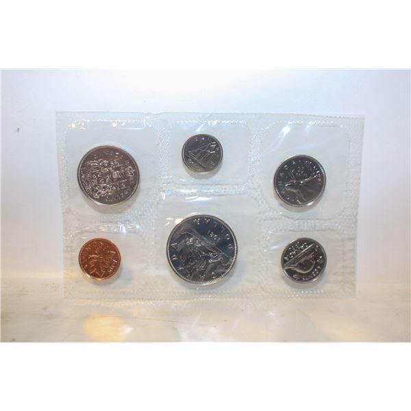 UNCIRCULATED 6 COIN SET SEALED CANADA 1981