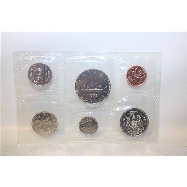 UNCIRCULATED 6 COIN SET SEALED CANADA 1978