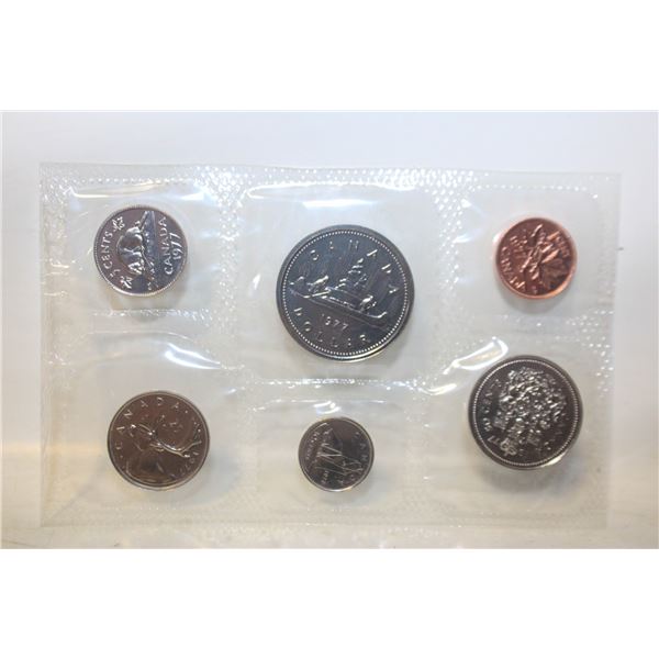UNCIRCULATED 6 COIN SET SEALED CANADA 1977