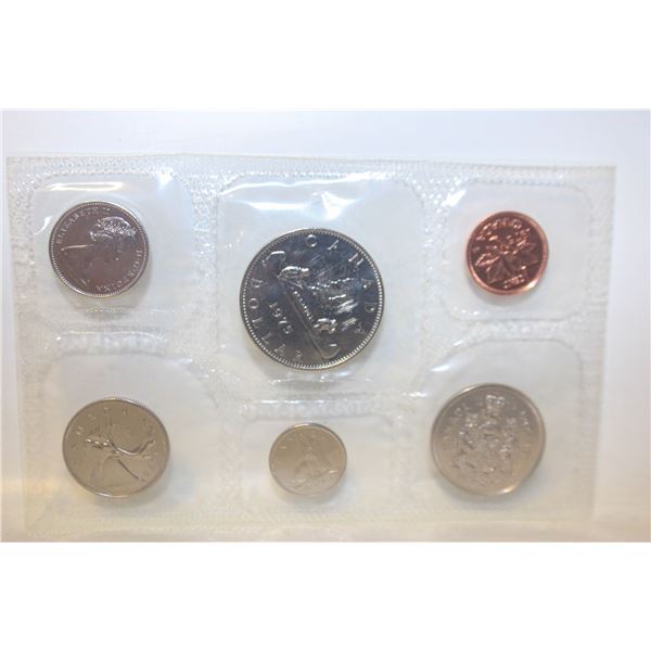 UNCIRCULATED 6 COIN SET SEALED CANADA 1975