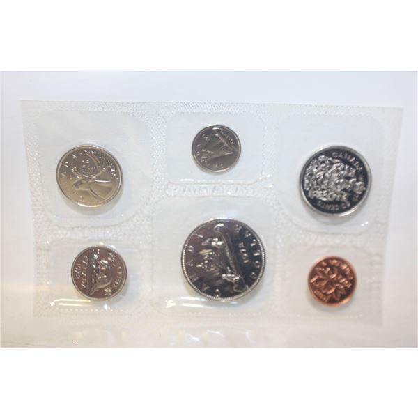 UNCIRCULATED 6 COIN SET SEALED CANADA 1972