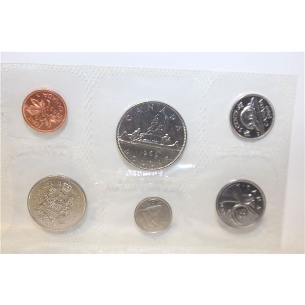 UNCIRCULATED 6 COIN SET SEALED CANADA 1969