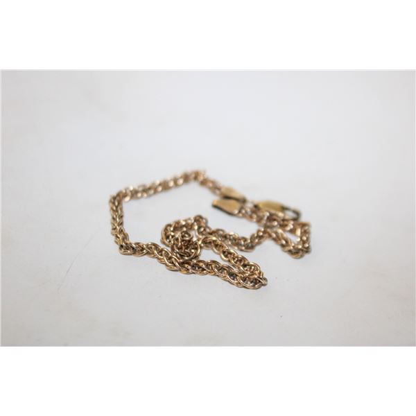 BRACELET 14/20GF LOBSTER CLASP 8" GOLD FILLED