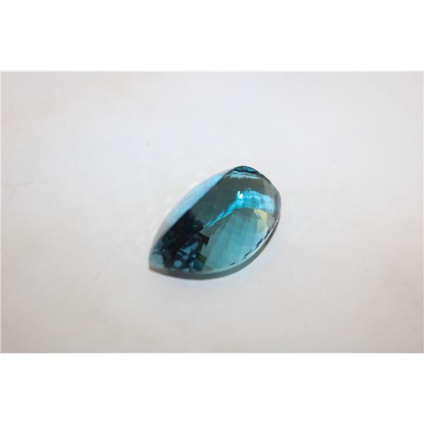 FACETED BLUE 15.4 GRAMS