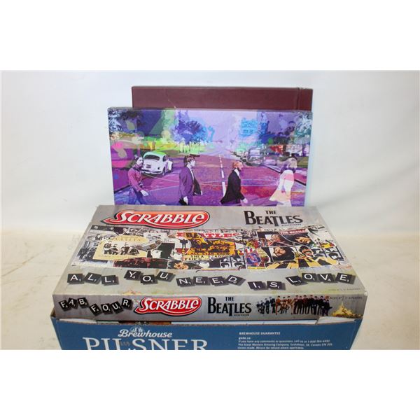 THE BEATLES PICTURE AND GAMES LOT