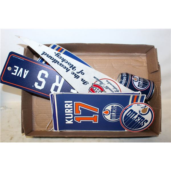 LOT OF OILERS MEMORABILIA