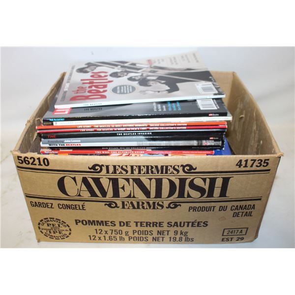 BOX OF MUSIC MAGAZINES AND BOOKS