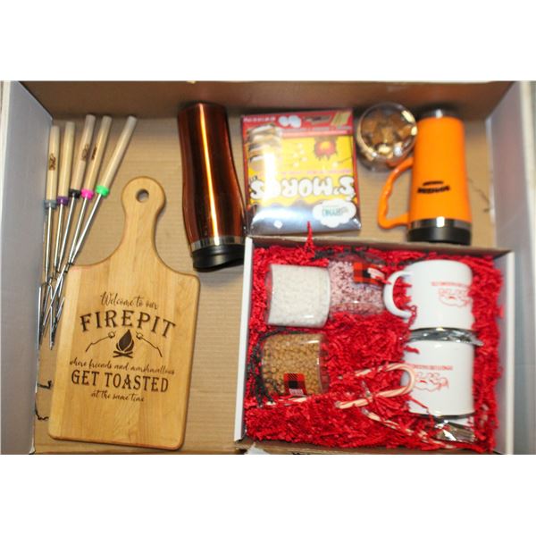 GIFT PKG WITH NEW CUPS AND MISC GIFT ITEMS+CUPS