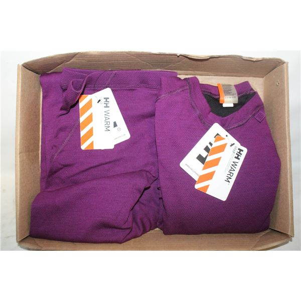 HELLY HANSON BASE LAYERS - TOP & BOTTOM SIZE L