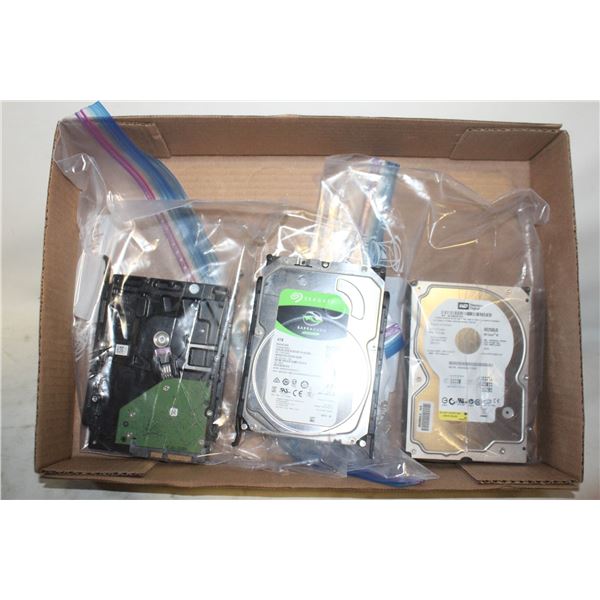THREE INTERNAL HARD DRIVES 1 to 4 TERABYTES