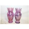Image 1 : ROYAL DOULTON PAIR OF ETCHED BUD VASES
