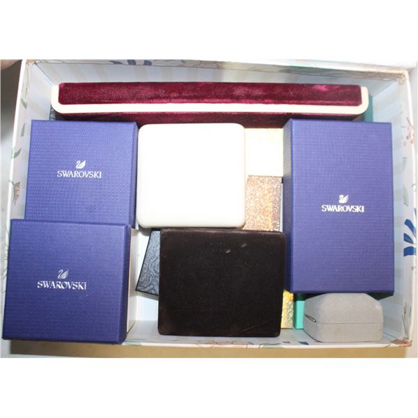 LOT OF QTY 17 JEWELRY BOXES