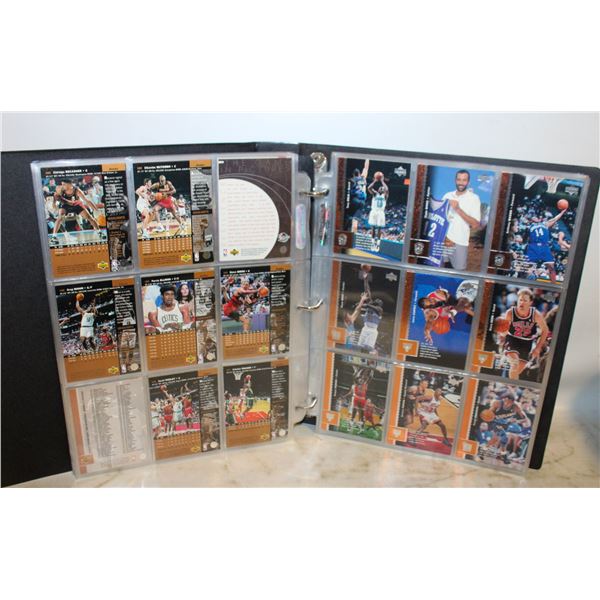 BINDER OF BASKETBALL CARDS
