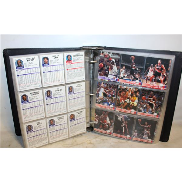 BINDER OF BASKETBALL CARDS